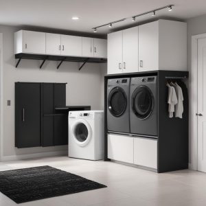 Laundry With Hanging Storage